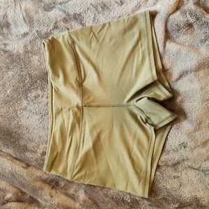 Olive green workout shorts